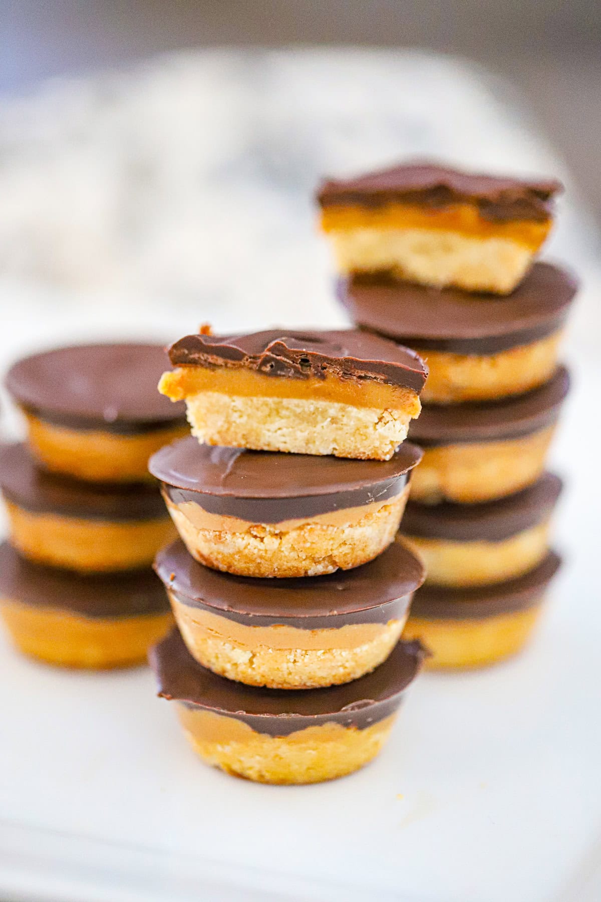 Healthy Peanut Butter Twix Cups: GF & Vegan